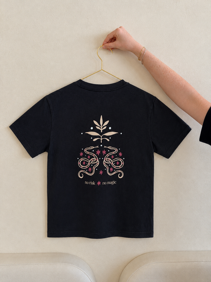 No Risk No Magic Tee - Black