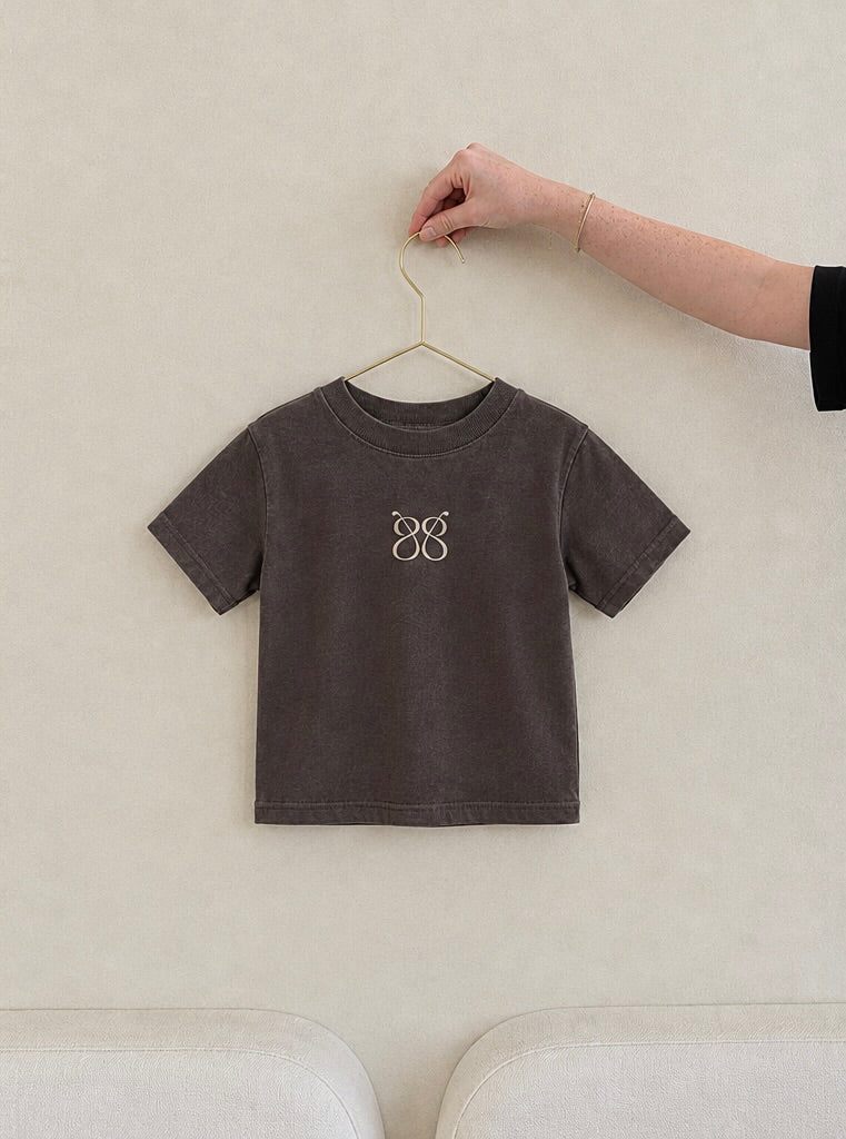 Kids No Risk No Magic Tee - Brown