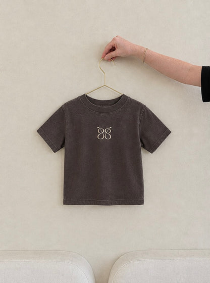 Kids No Risk No Magic Tee - Brown