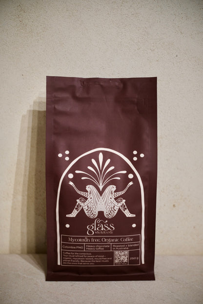 Glass Wholefoods Mycotoxin Free Organic Coffee 250g bag front view