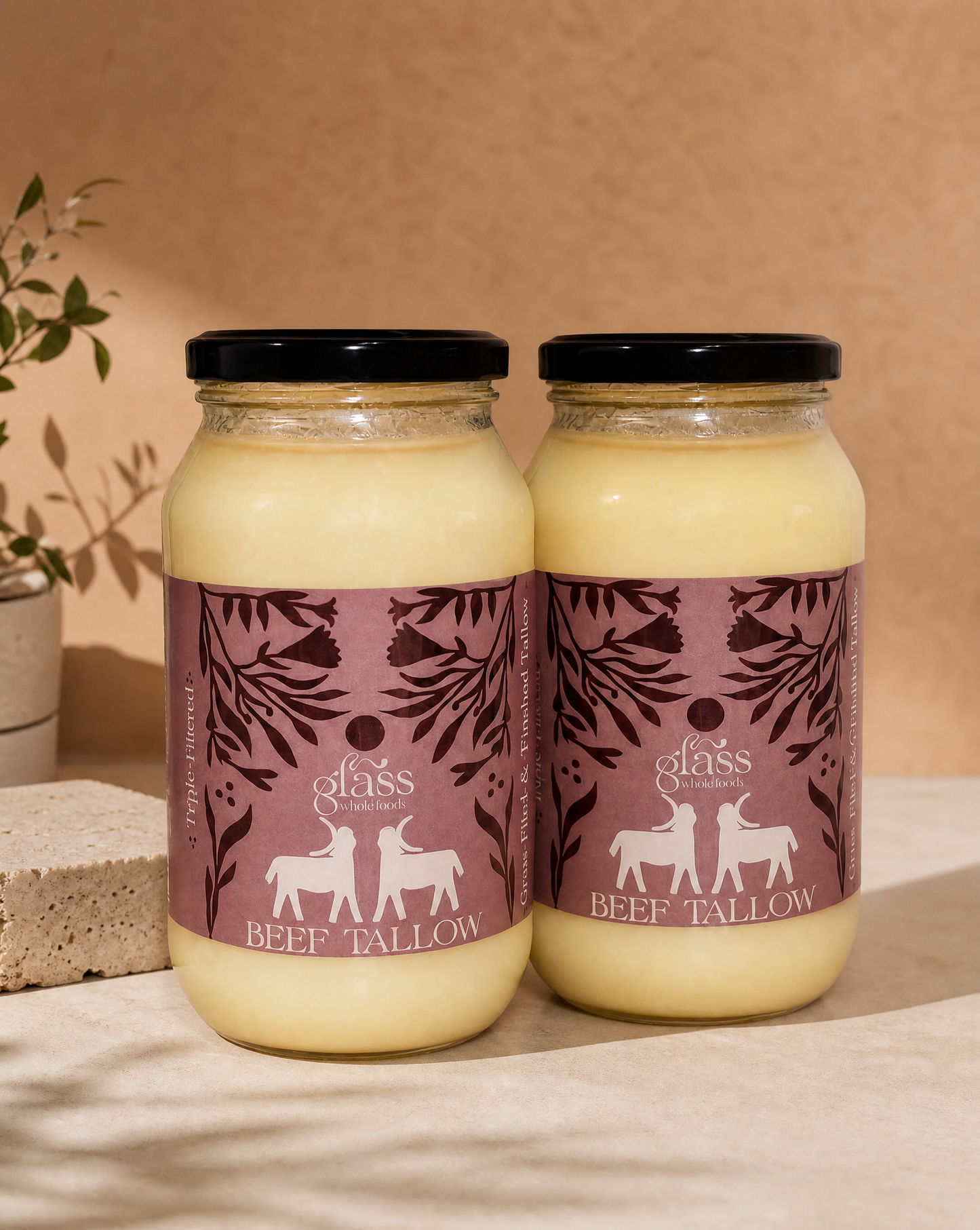 Beef Tallow 1L Twin Pack